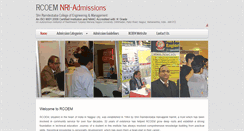 Desktop Screenshot of nri-admissions.org