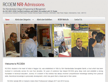 Tablet Screenshot of nri-admissions.org